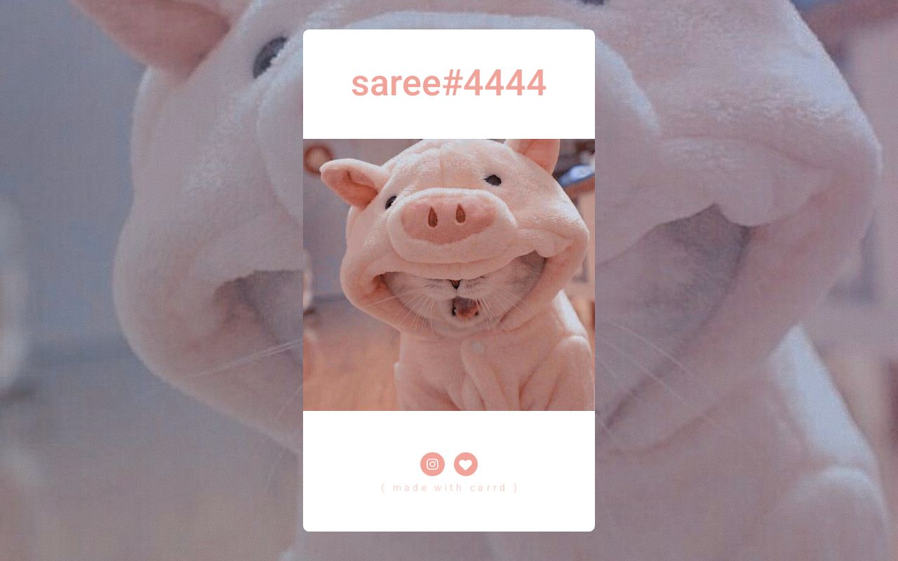 Carrd profile picture for @saree